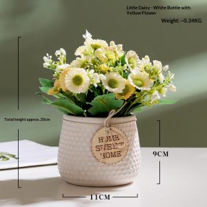 Simulated daisy silk flowers