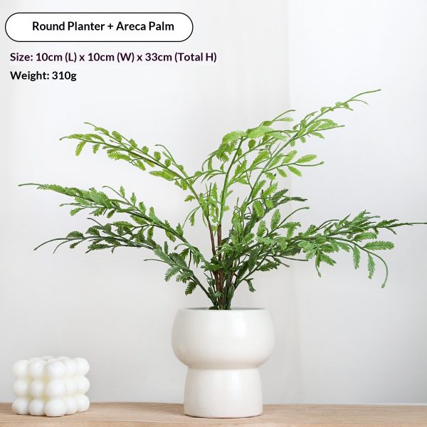 Simulated potted green plant - image 2