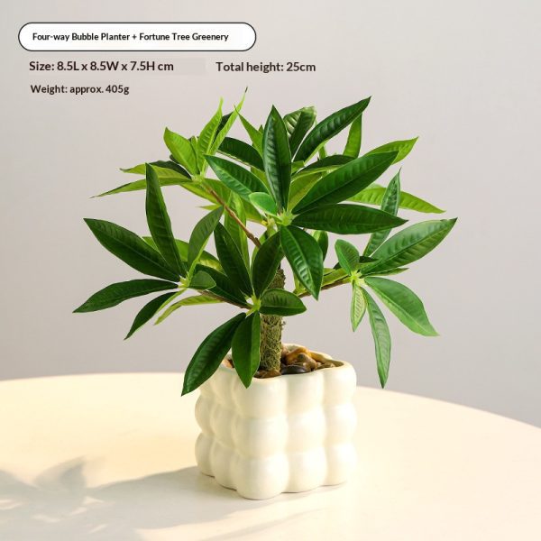 6113f1e82c614f50810ab4710100c70f Mini faux greenery bubble pots - image 2