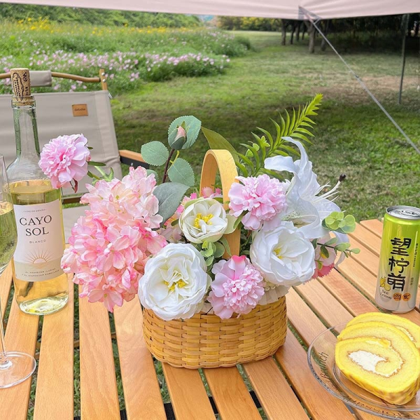 Rattan handheld picnic artificial flowers - image 4