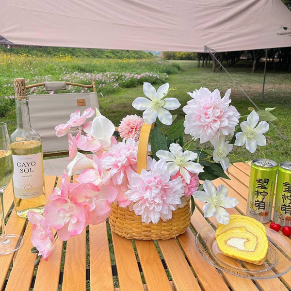 Rattan handheld picnic artificial flowers - image 2