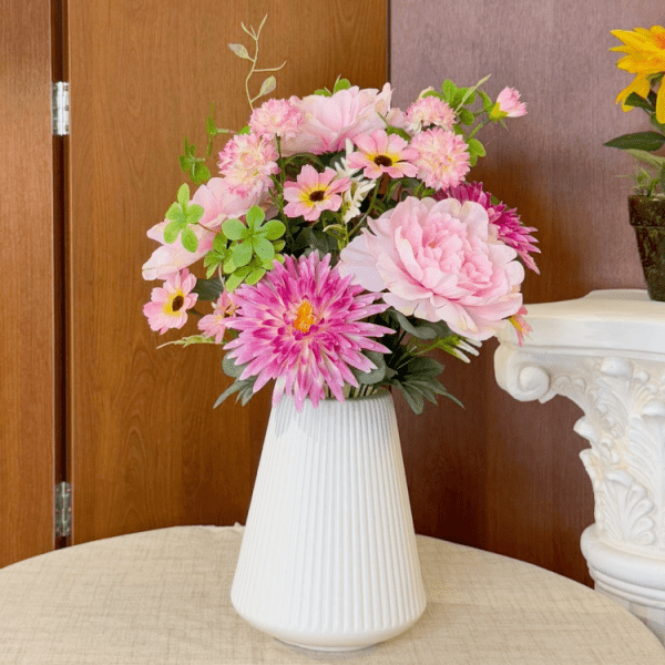 Romantic silk artificial flowers - image 2