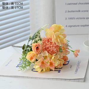 Handmade Silk Rose Mini Bouquet