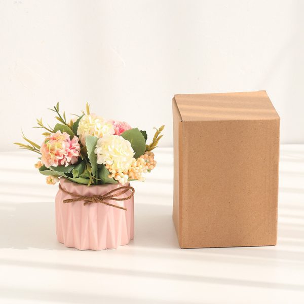 Simulated hydrangea potted plant - image 6