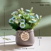 Simulated daisy silk flowers - image 4