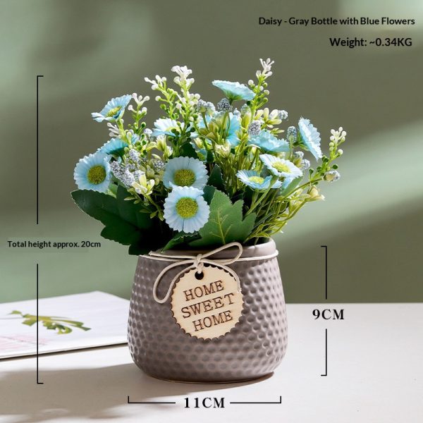 Simulated daisy silk flowers - image 4