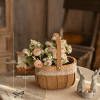 17c5a39c09ab41c69346b47b01444737-1 Handmade straw flower basket rustic home decor - image 5