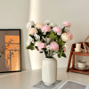 3-head-peony-artificial-flower-1 3-Head Peony Artificial Flower in vase - pink white champagne peony bouquet