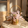 51a287103d0f4cd191b1b47b0144428e Handmade straw flower basket rustic home decor - image 4