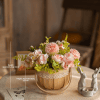 cae5313846b14f0a8559b47b014437da Handmade straw flower basket rustic home decor - image 2