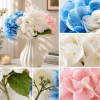 3-Color Silk Hydrangea Bouquet - MILIGOODS