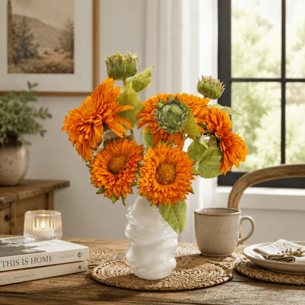 Teddy Sunflower Silk Bouquet - MILIGOODS