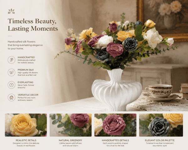 s52dr6.png Luxury Vintage Rose Floral Art Set - MILIGOODS