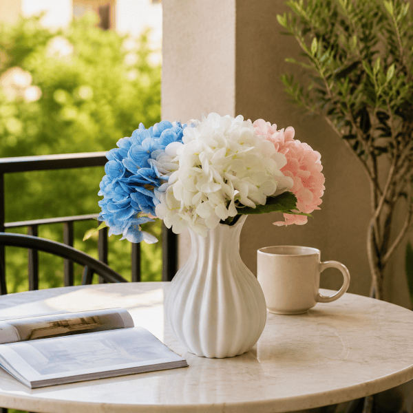 3-Color Silk Hydrangea Bouquet - MILIGOODS