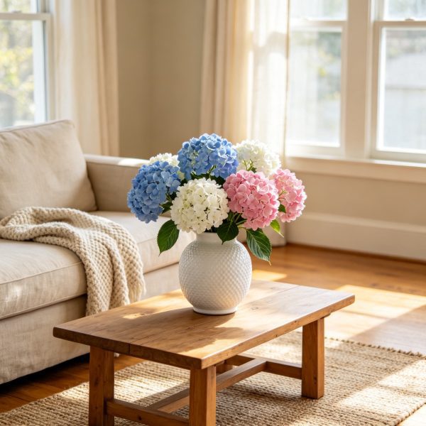 3-Color Silk Hydrangea Bouquet - MILIGOODS